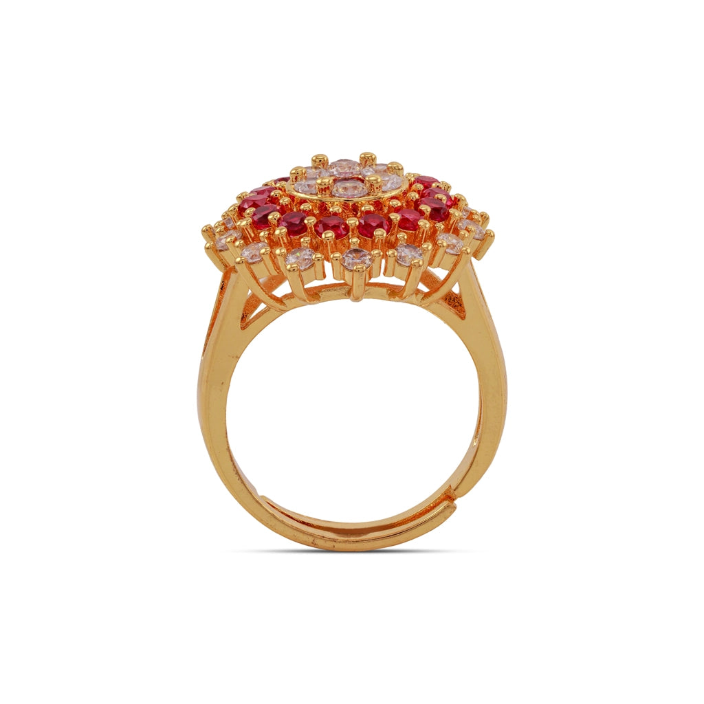Ruby Royale Halo Ring