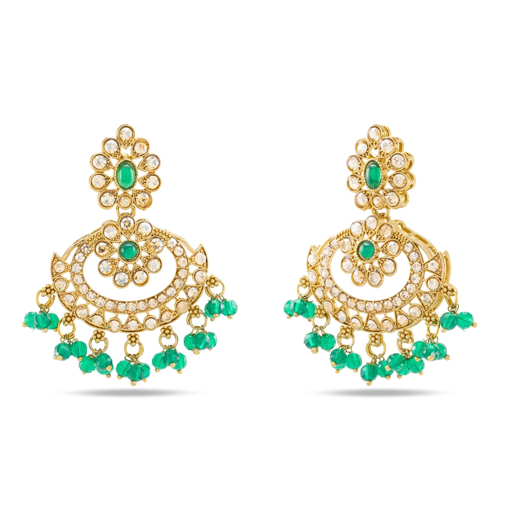 Emerald Regal Bridal Jewellery Set