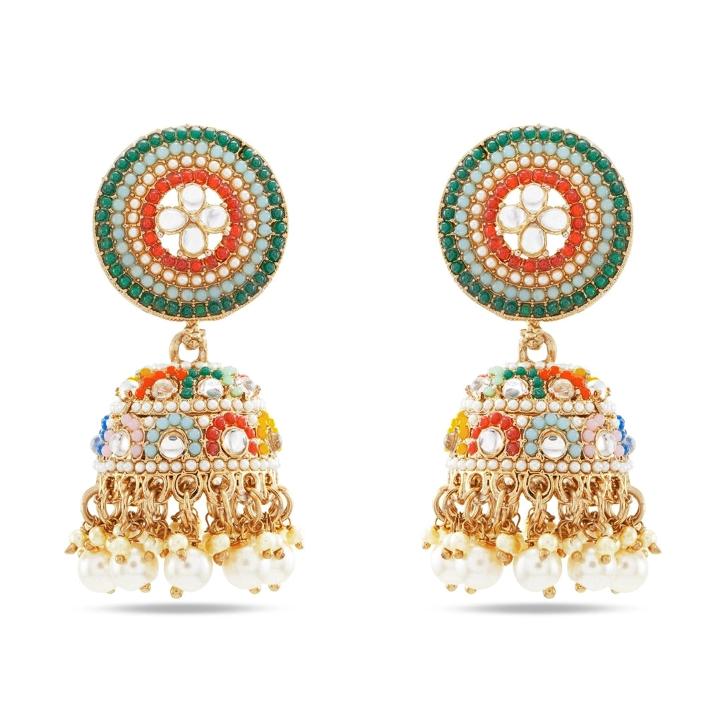 Rangella Pearl Jhumka Set