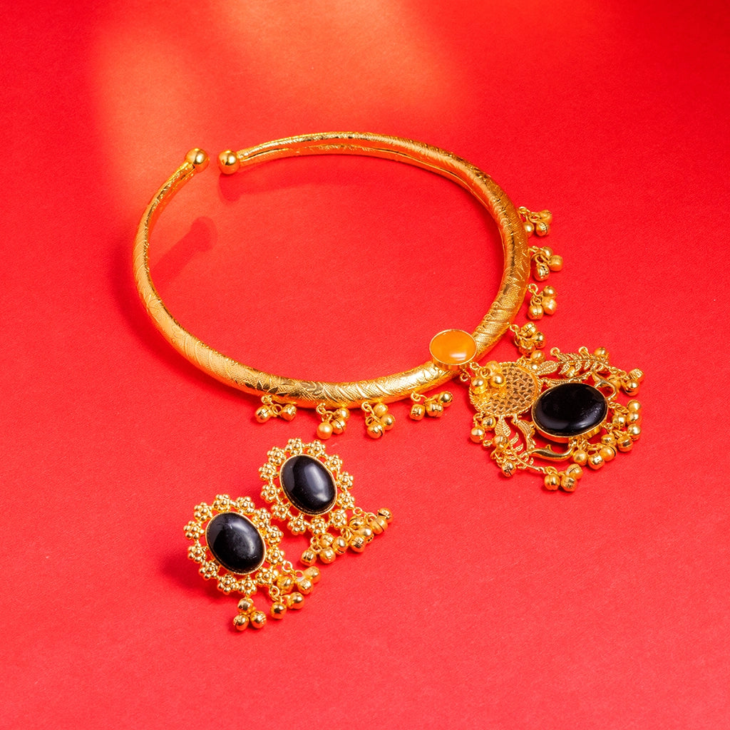 Midnight Royal Pendant Choker Set