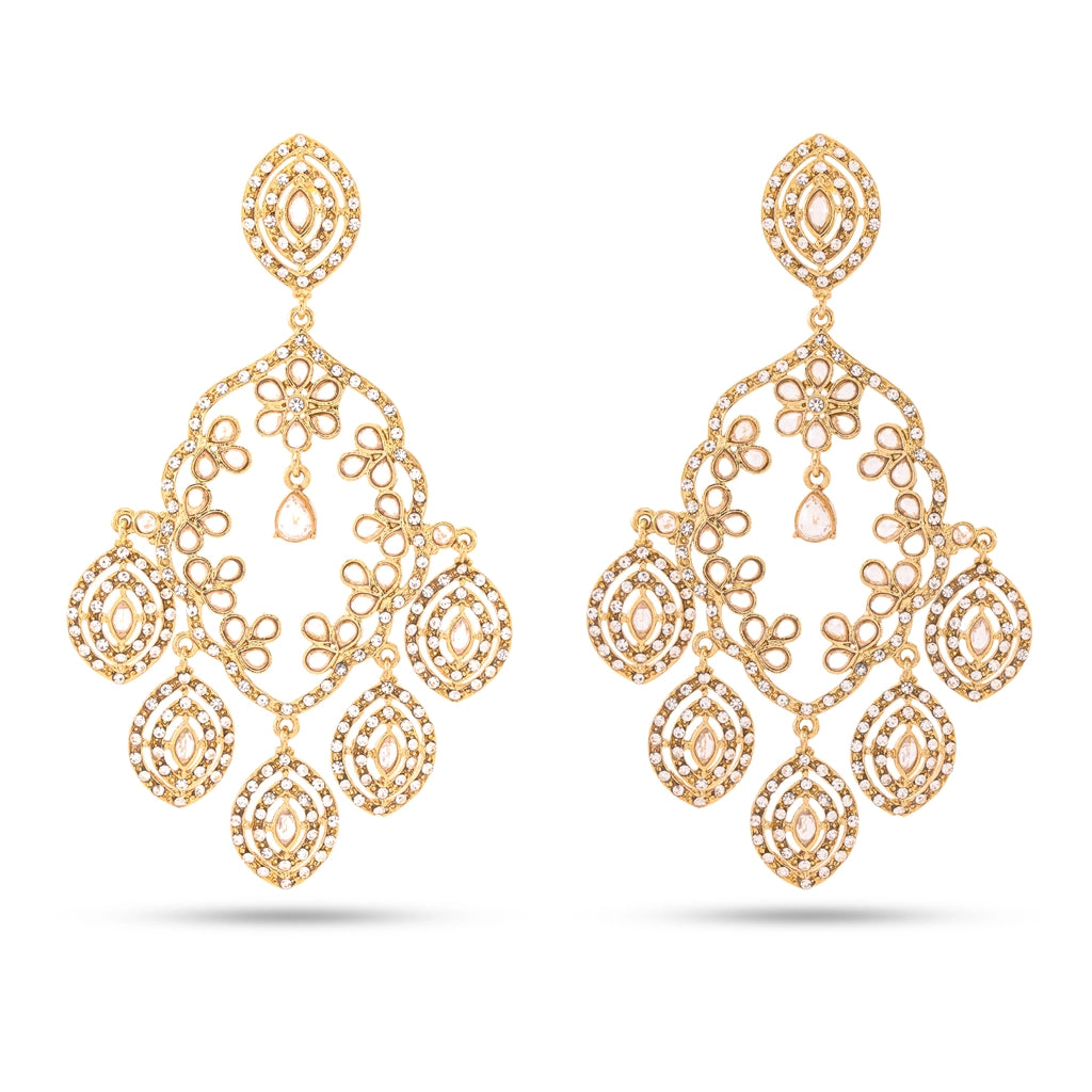 Crystal Cascade Chandelier Earrings