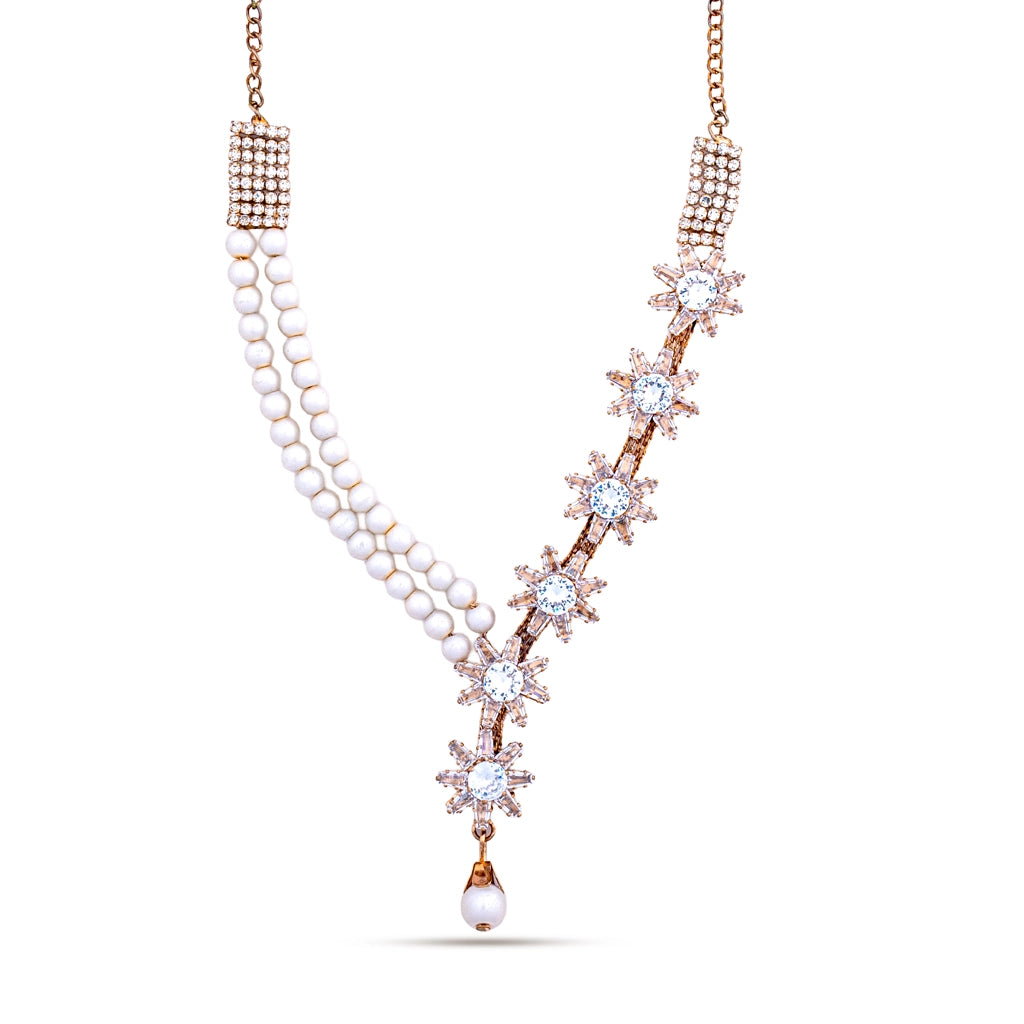Celestia Pearl-Star Necklace