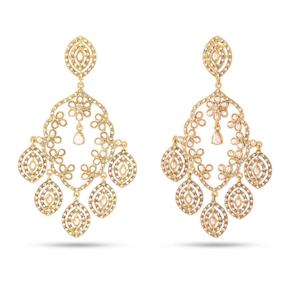Crystal Cascade Chandelier Earrings
