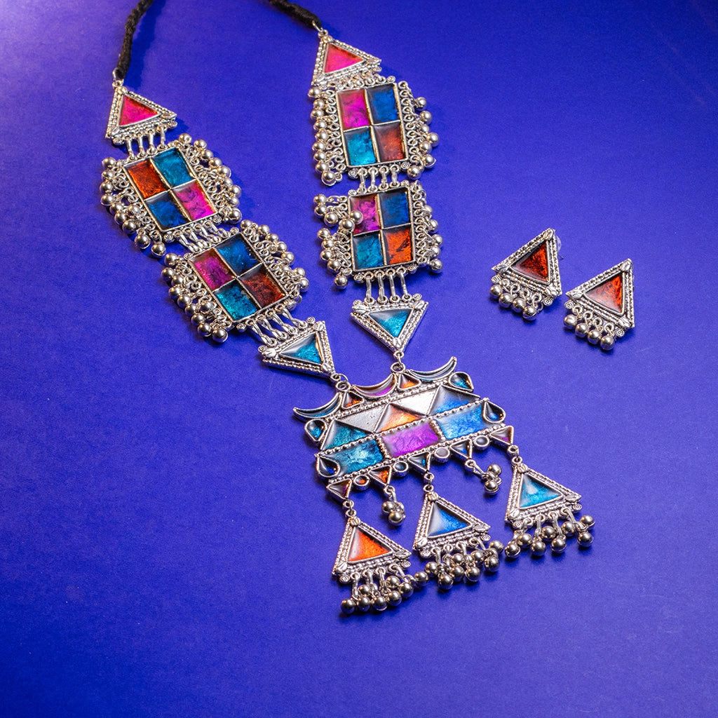Amethyst Noor Kundan Necklace Set