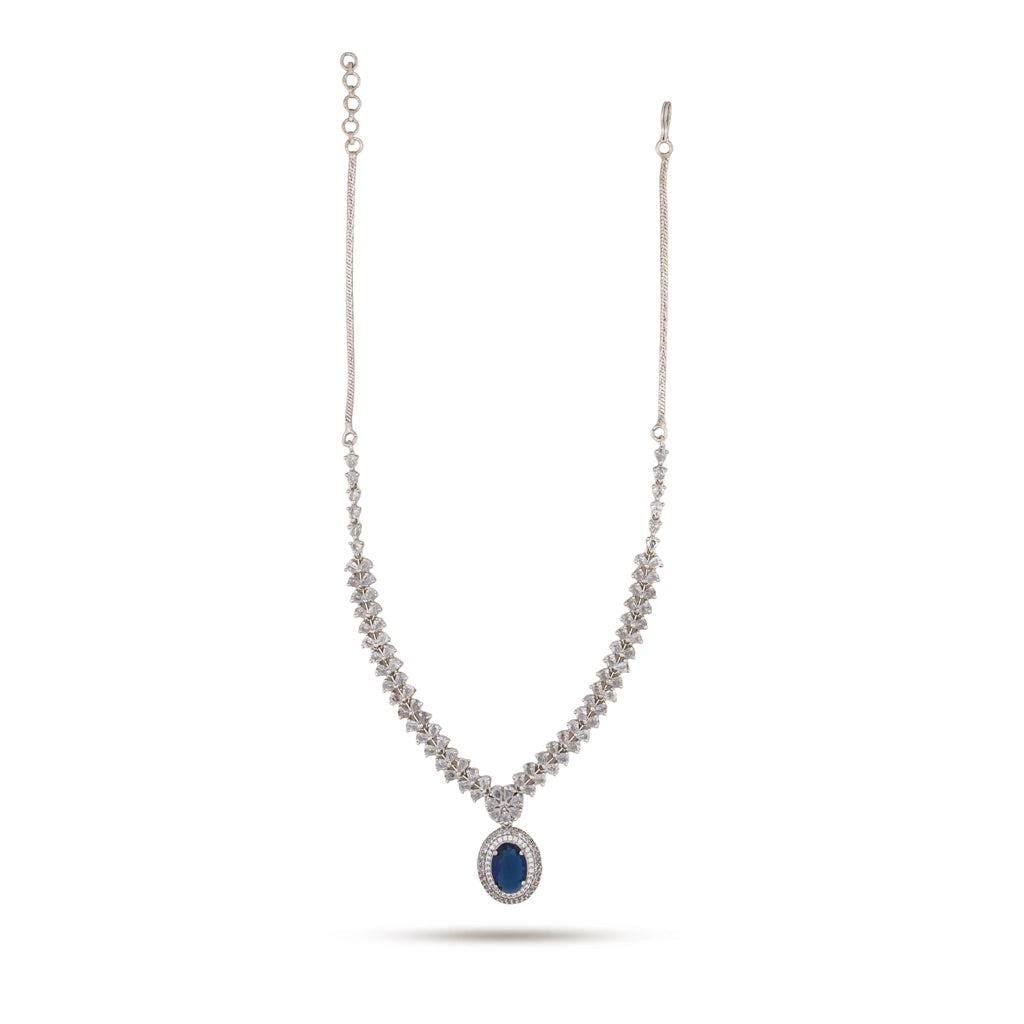 Celestia Blue Crystal Necklace Set