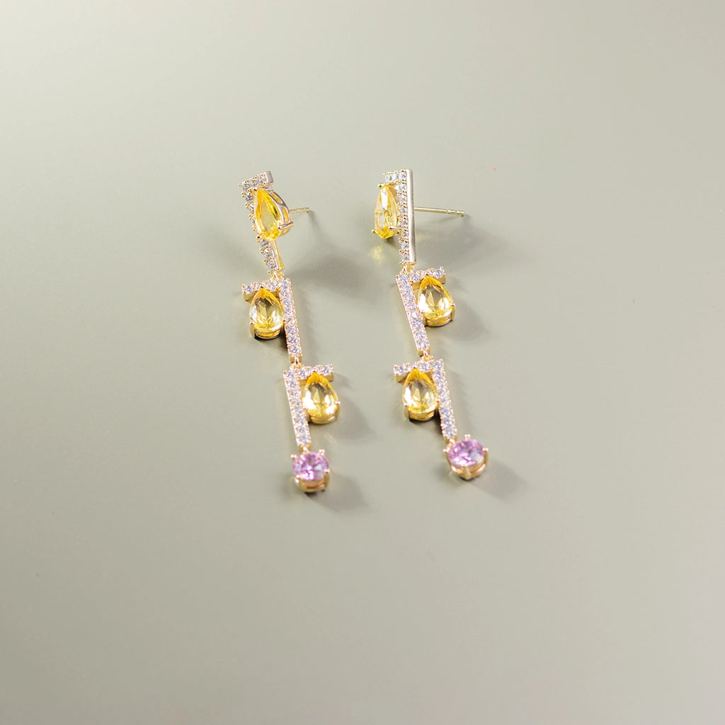 Aurielle Citrine Cascade Earrings