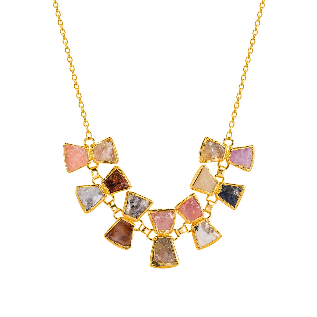 Ivory Mosaic Necklace Set