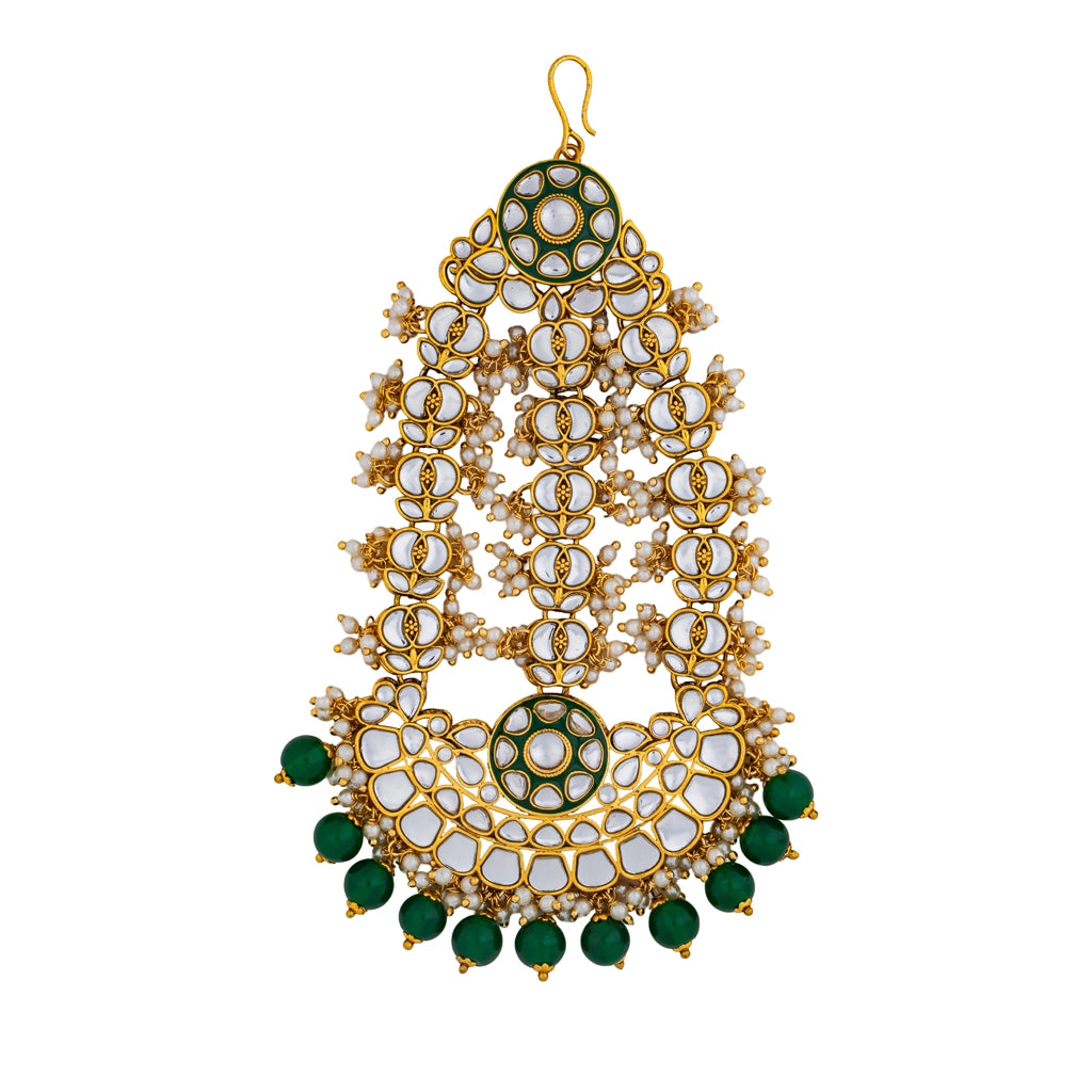 Emerald Pearl Empress Maangtika