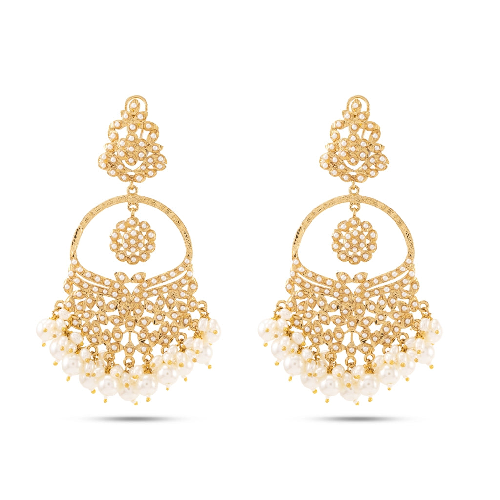 Noor Pearl Chandbali Earrings