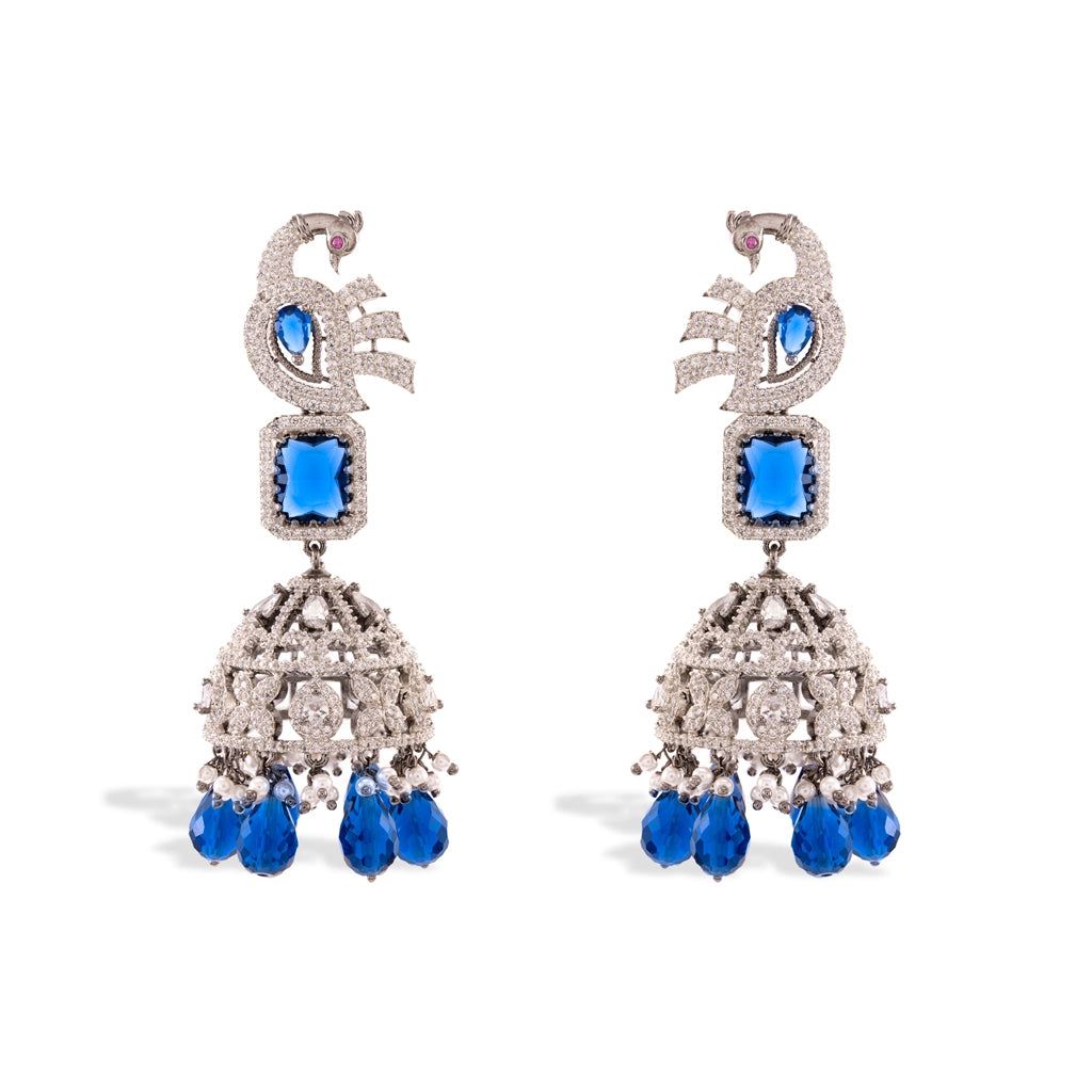 Royal Sapphire Jhumkas