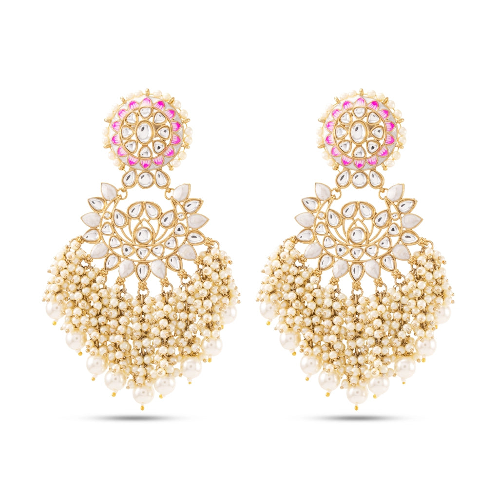 Meher Pearl Kundan Chandeliers