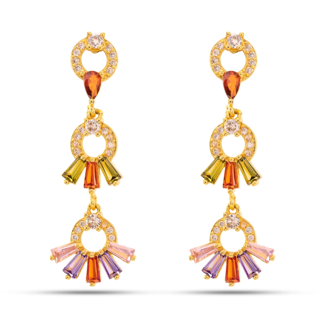 Halo Hue Crystal Danglers