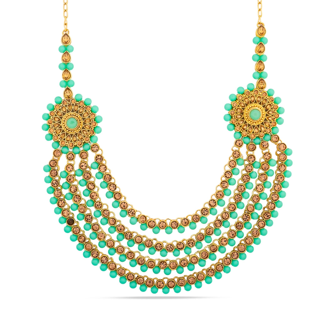 Aqua Noor Royale Necklace Set