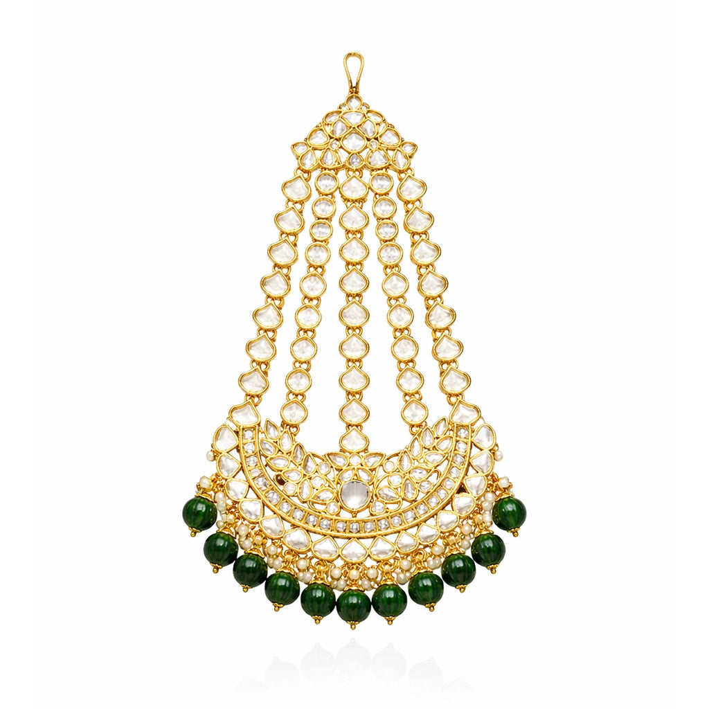 Classic Emerald Heritage Maangtika