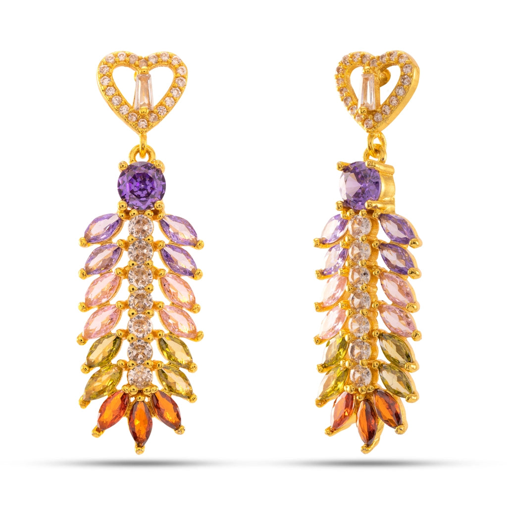 Rainbow Crystal Danglers