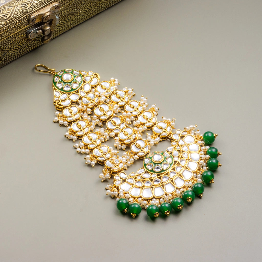 Emerald Pearl Empress Maangtika