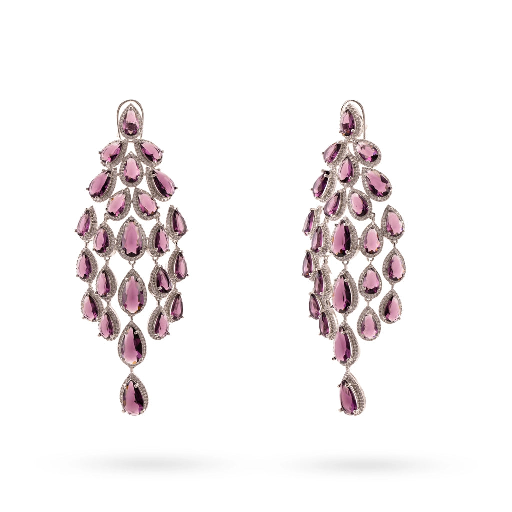 Purple Cascade Danglers