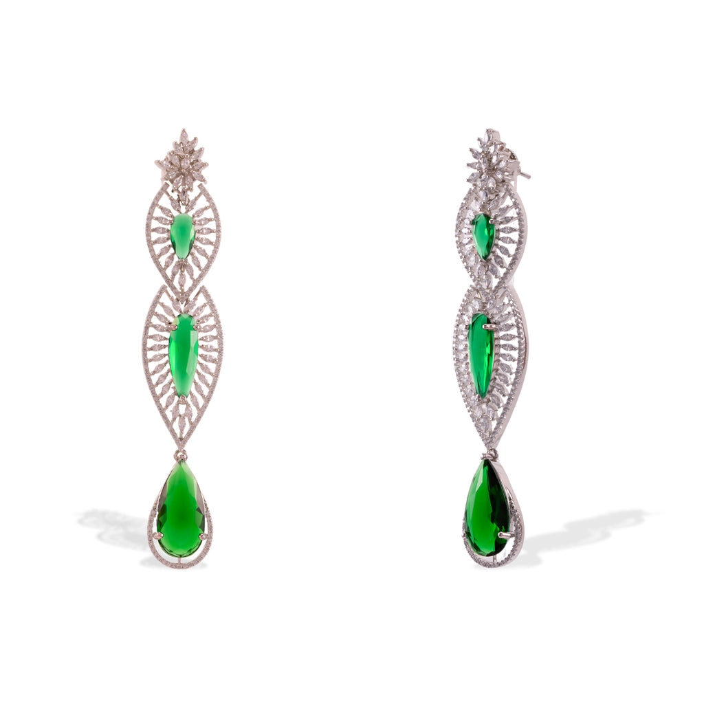 Zaria Emerald Drop Earrings