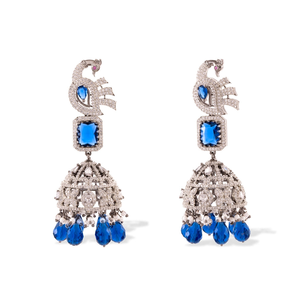 Royal Sapphire Jhumkas