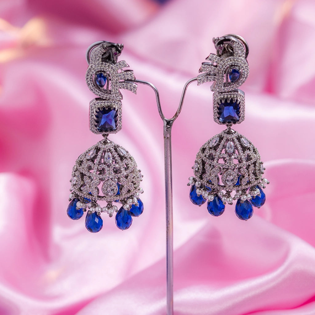 Royal Sapphire Jhumkas