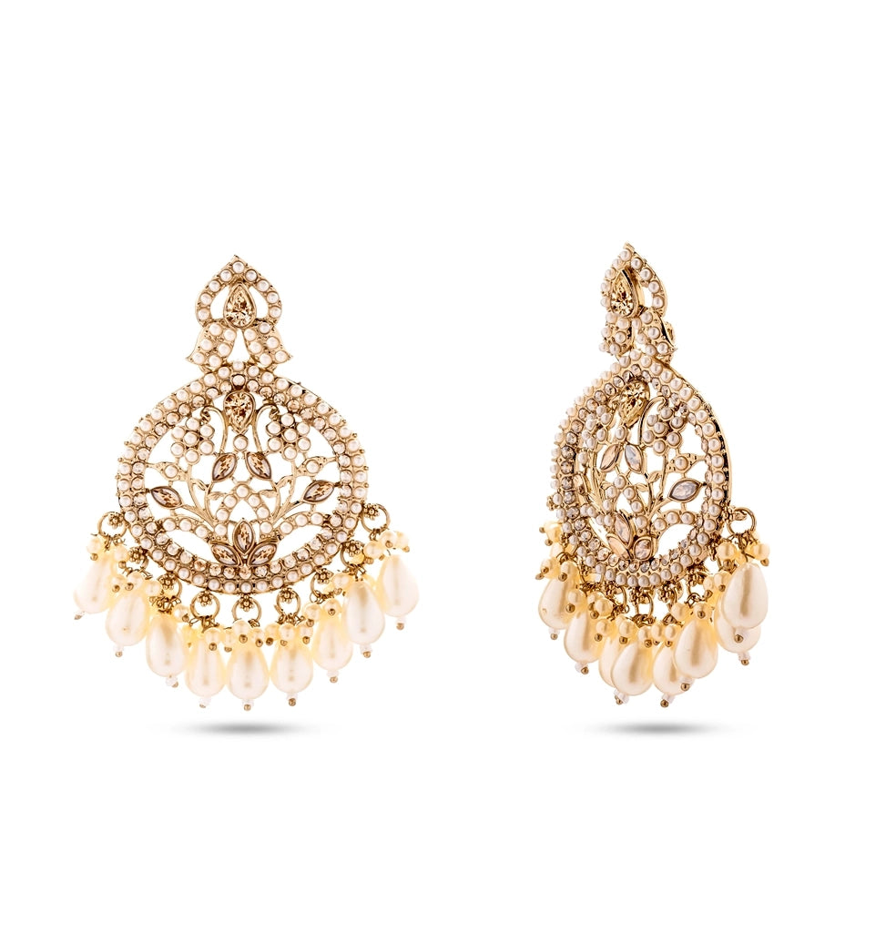 Pearl Filigree Chand Tikka Set
