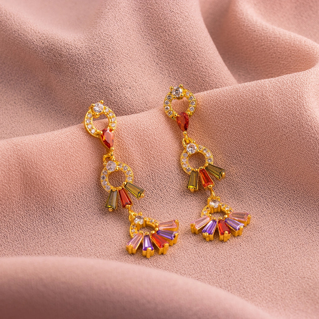 Halo Hue Crystal Danglers