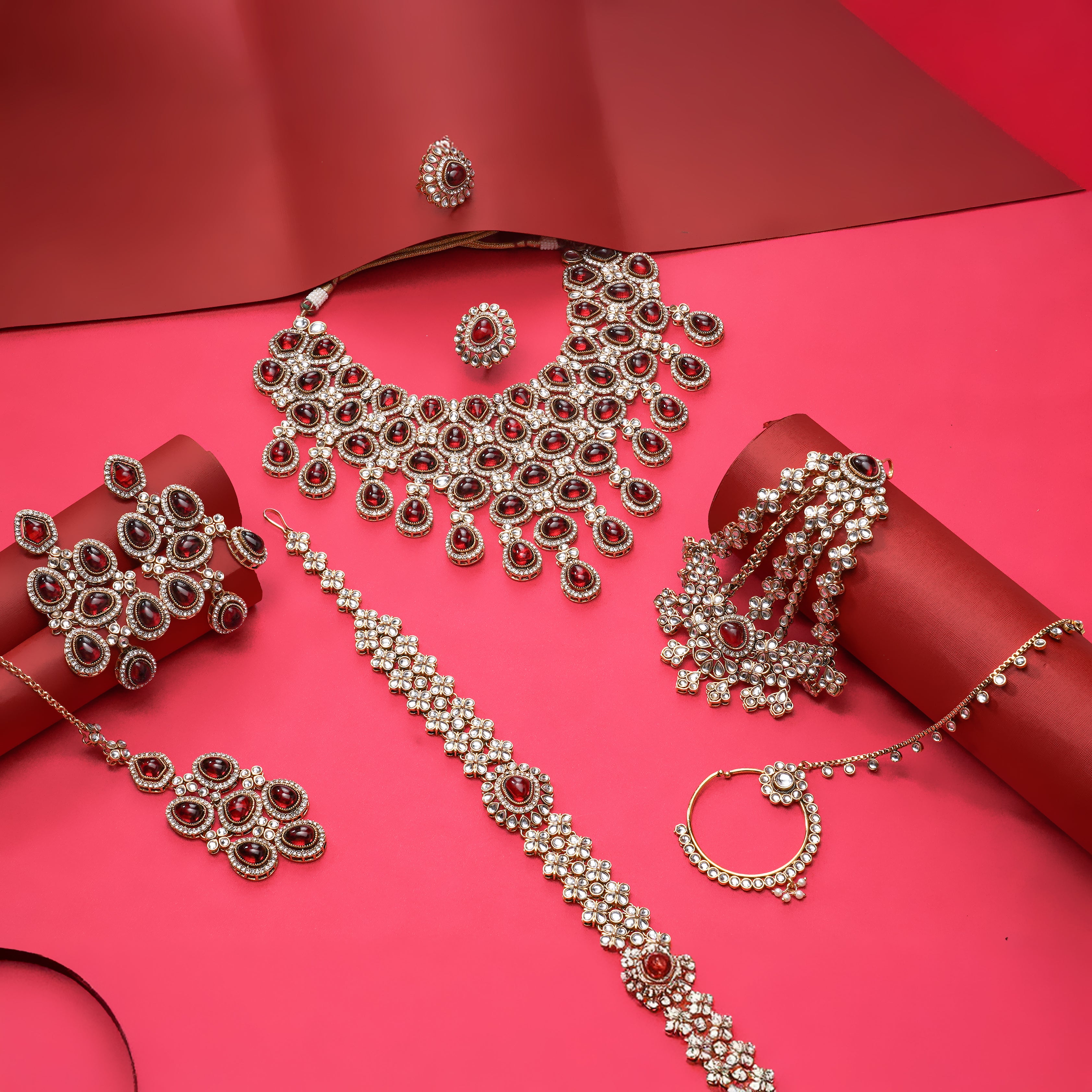 Ruhani Ruby Maharani Bridal Set