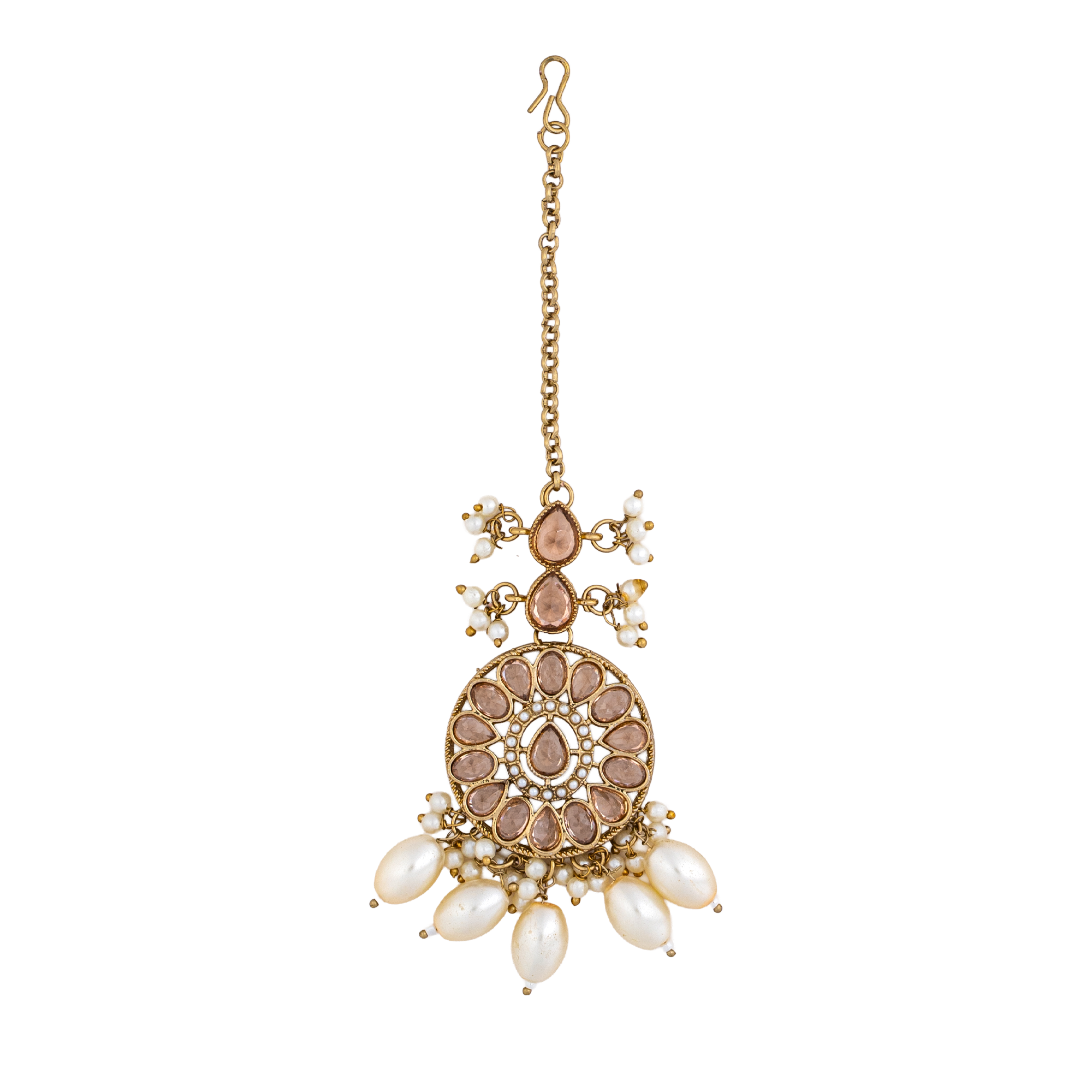 Classic Kundan Choker Set Ivory Gold