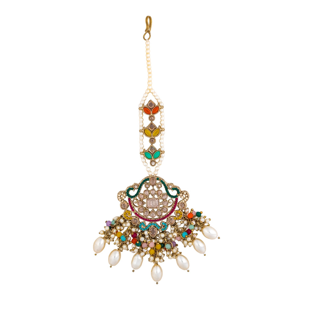 Royal Multicolour Bridal Necklace Set