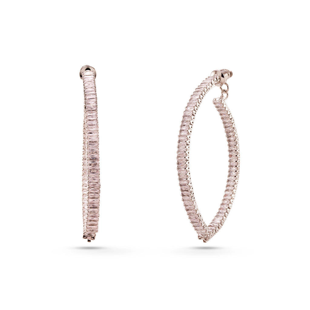 Crystal Curve Luxe Hoops