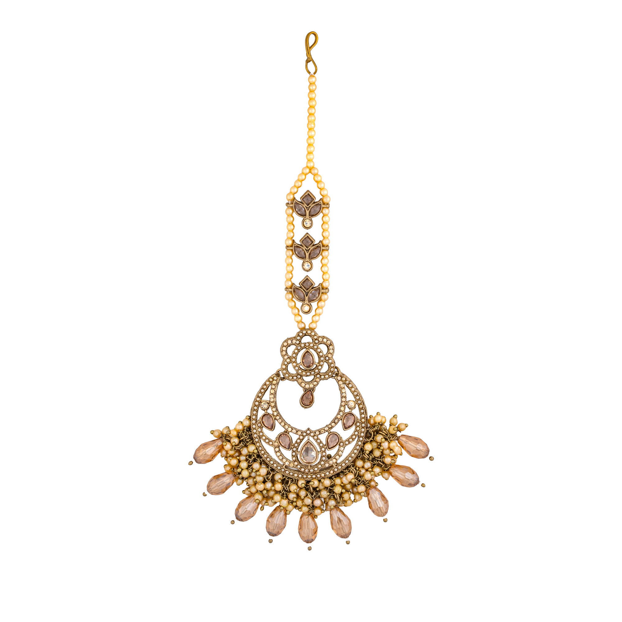 Classic Kundan Choker Set Champagne Gold