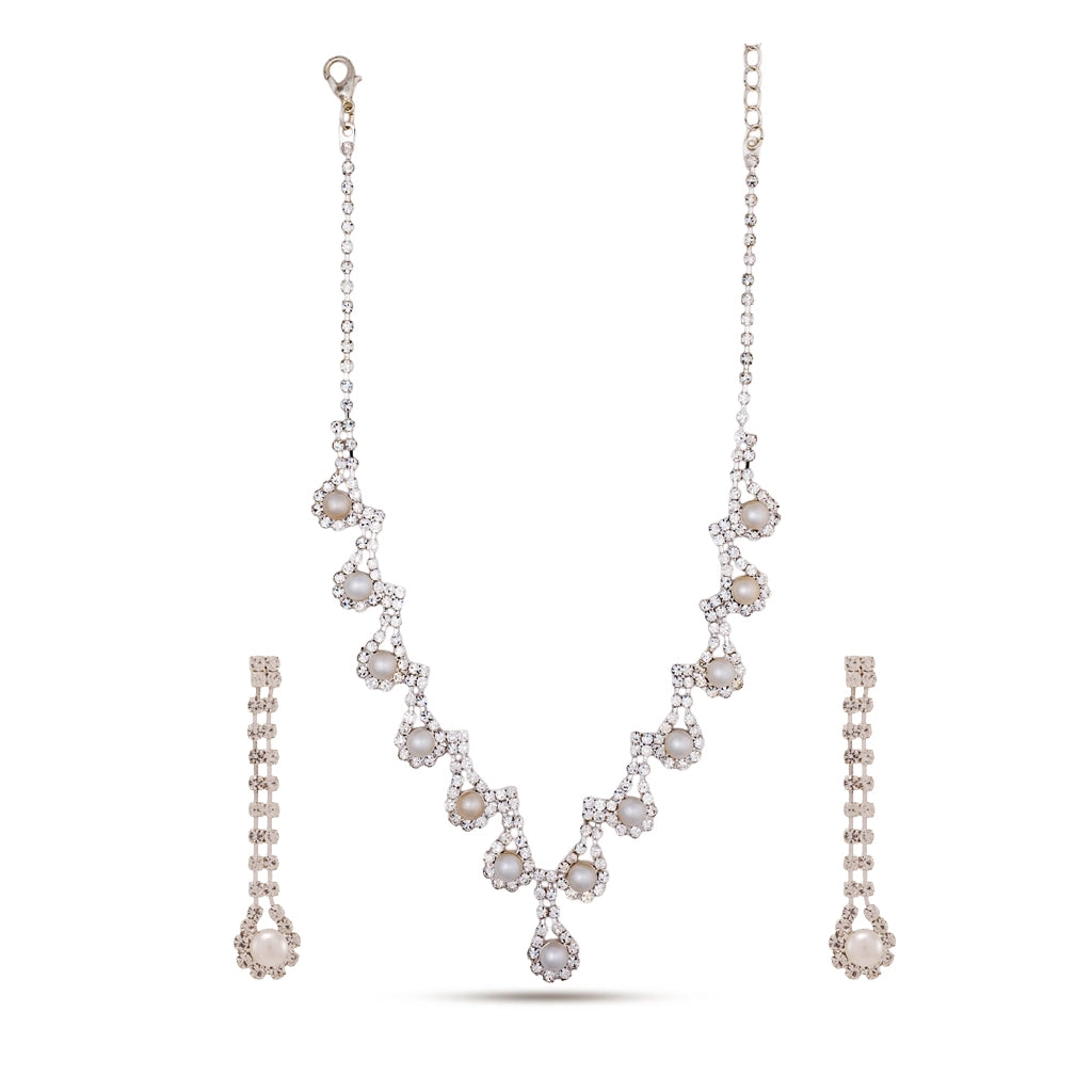 Starlace Crystal Bloom Necklace Set