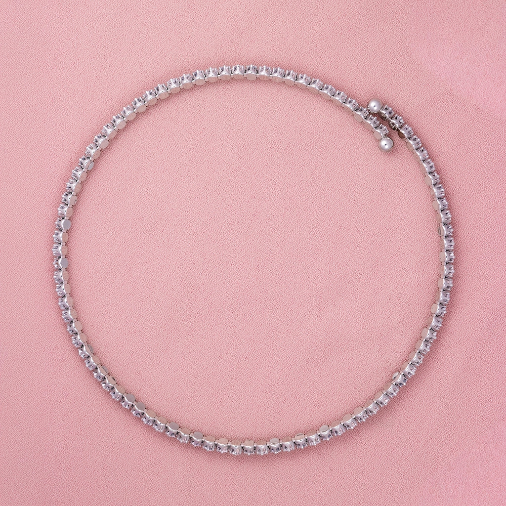 Celeste Crystal Tennis Necklace