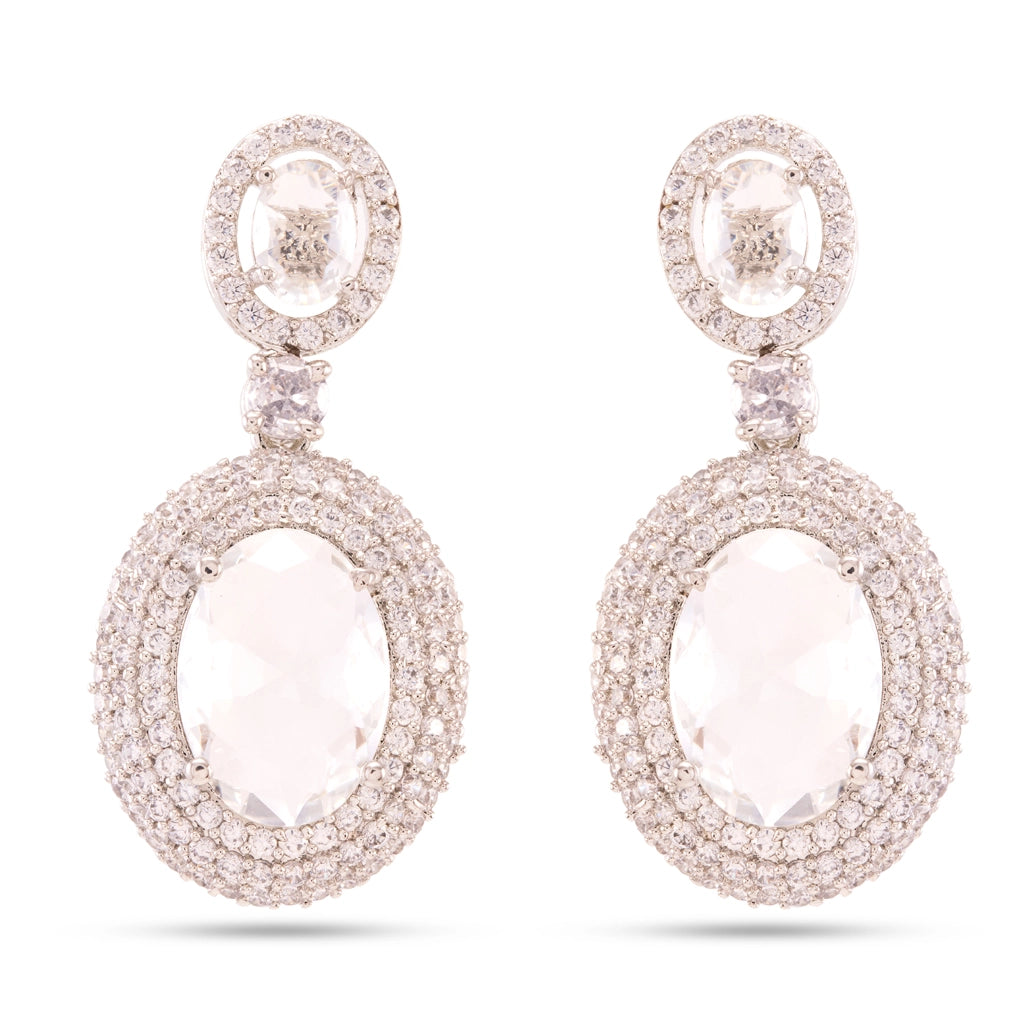 Celestia Crystal Medallion Necklace Set