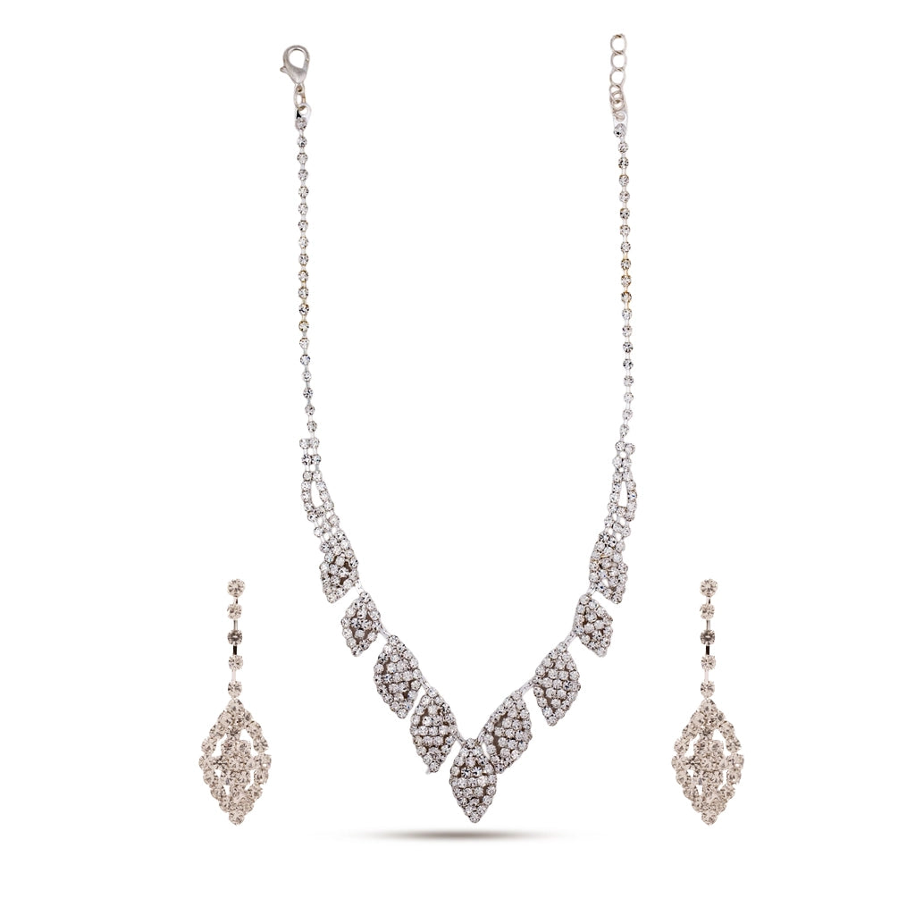 Diamondleaf Crystal Necklace Set