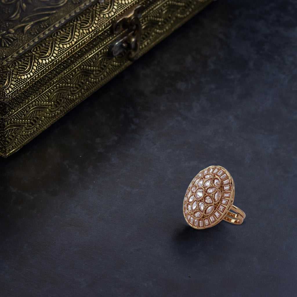 Celestial Halo Cocktail Ring