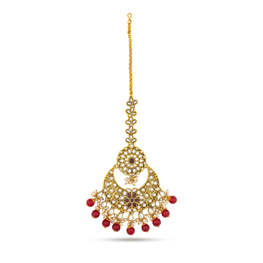 Noor-E-Jahan Royal Kundan Maang Tikka