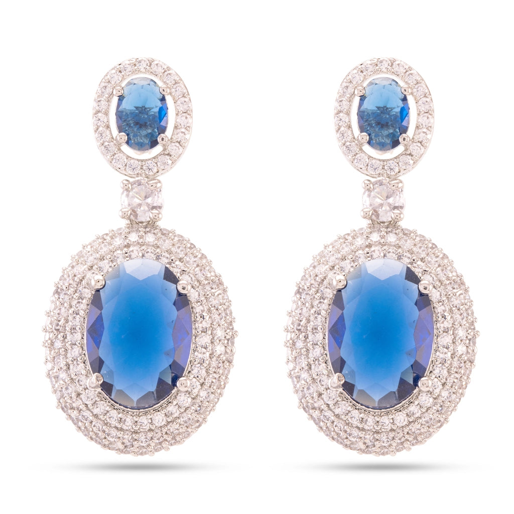 Celestia Blue Crystal Necklace Set