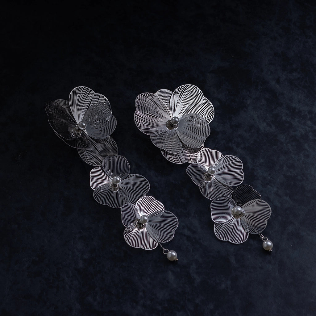 Ivory Whisper Bloom Danglers