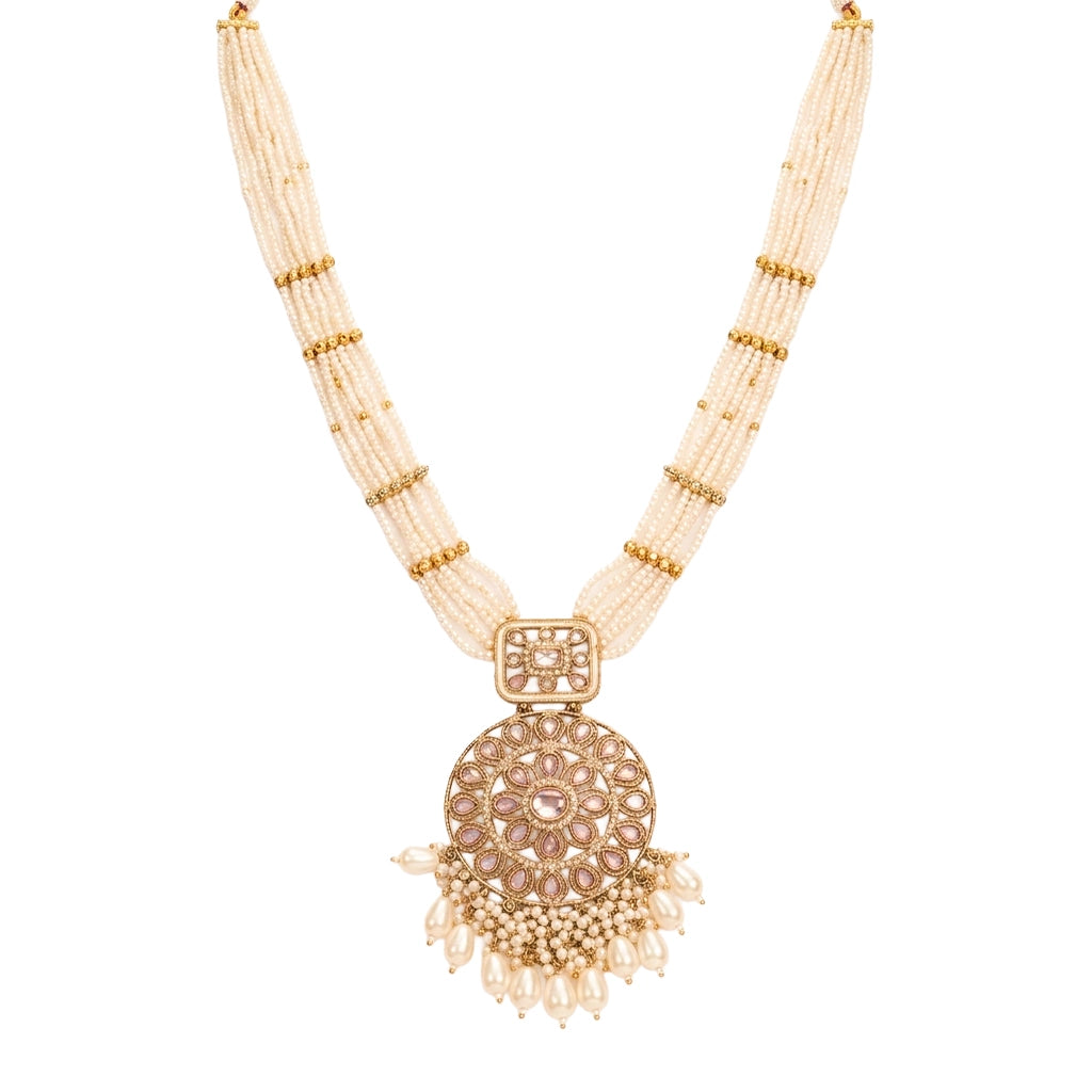 Pearl Royale Bridal Necklace Set