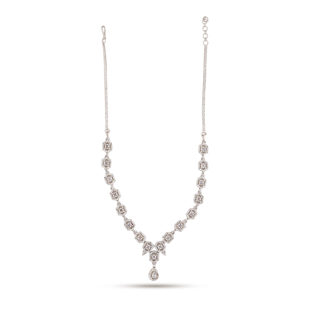 Starlume Crystal Cascade Necklace Set