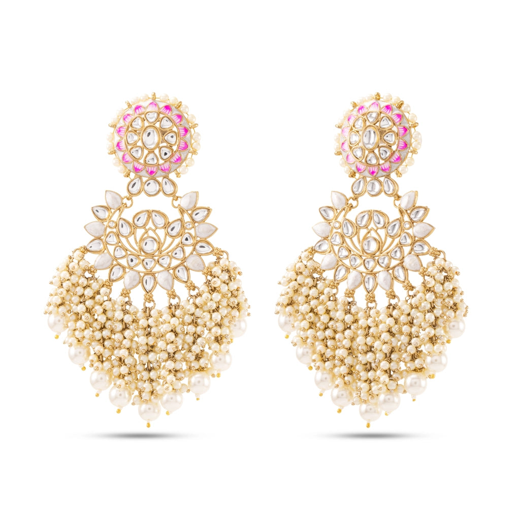 Meher Pearl Kundan Chandeliers