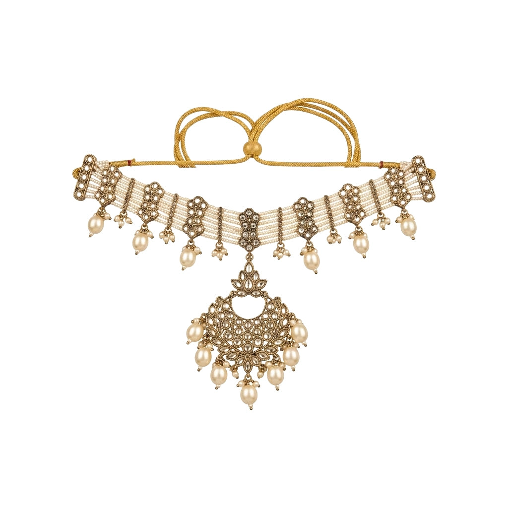 Maharani Pearl Choker Set