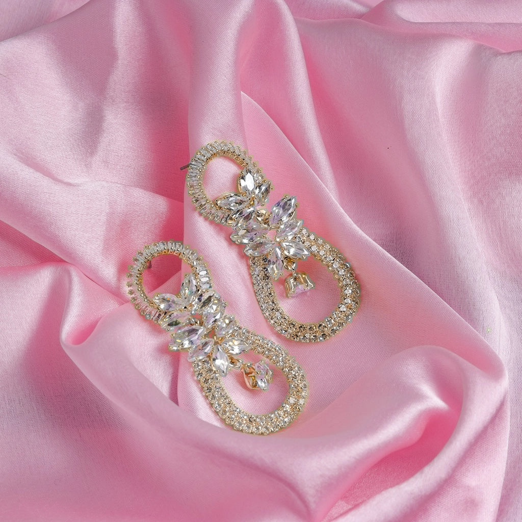 Crystal Bloom Halo Earrings