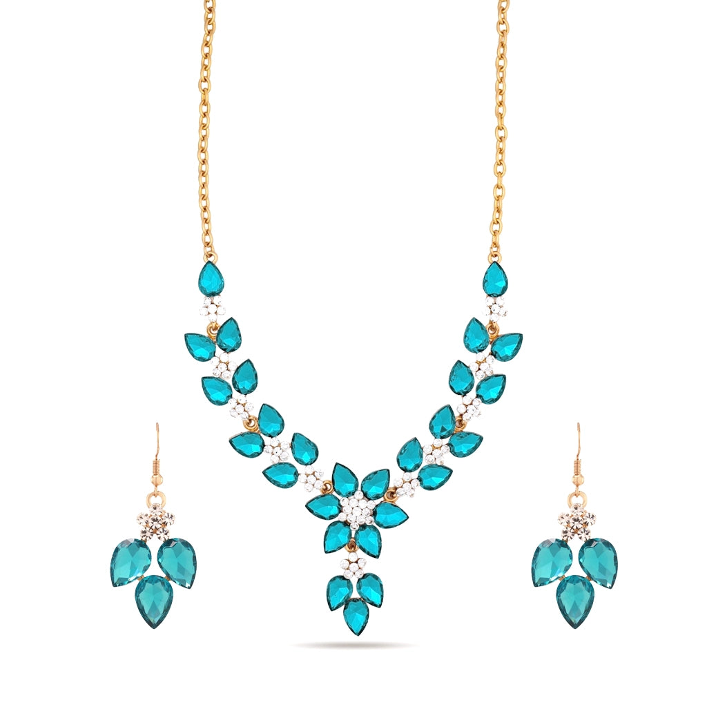 Azure Blossom Royale Necklace Set