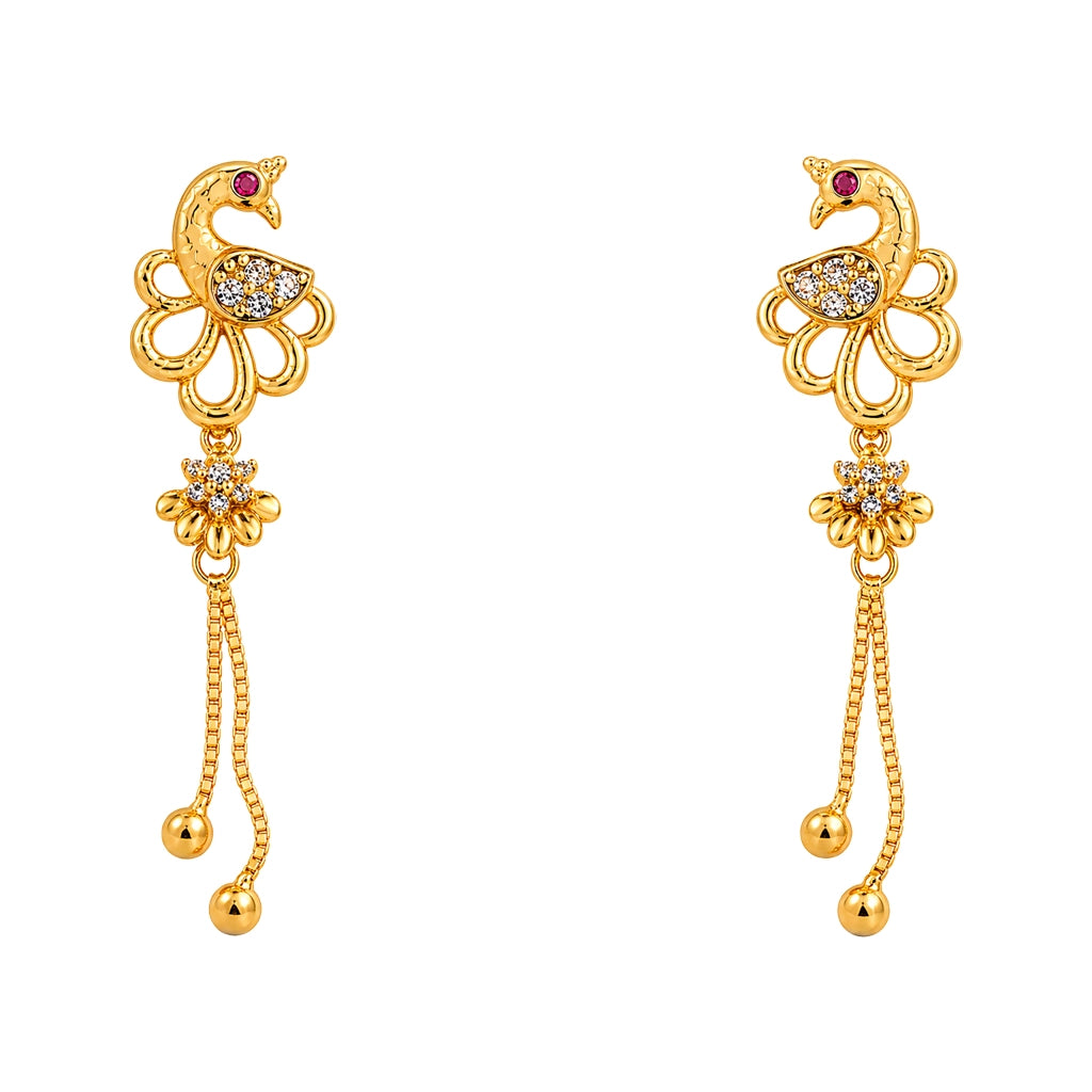 Swarna Mayura Royal Peacock Danglers