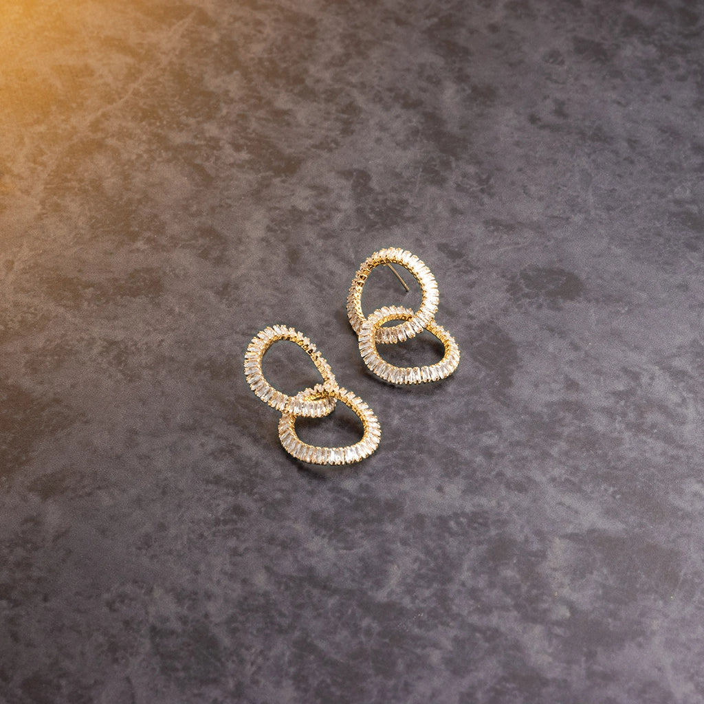Aurelia Double Halo Hoops
