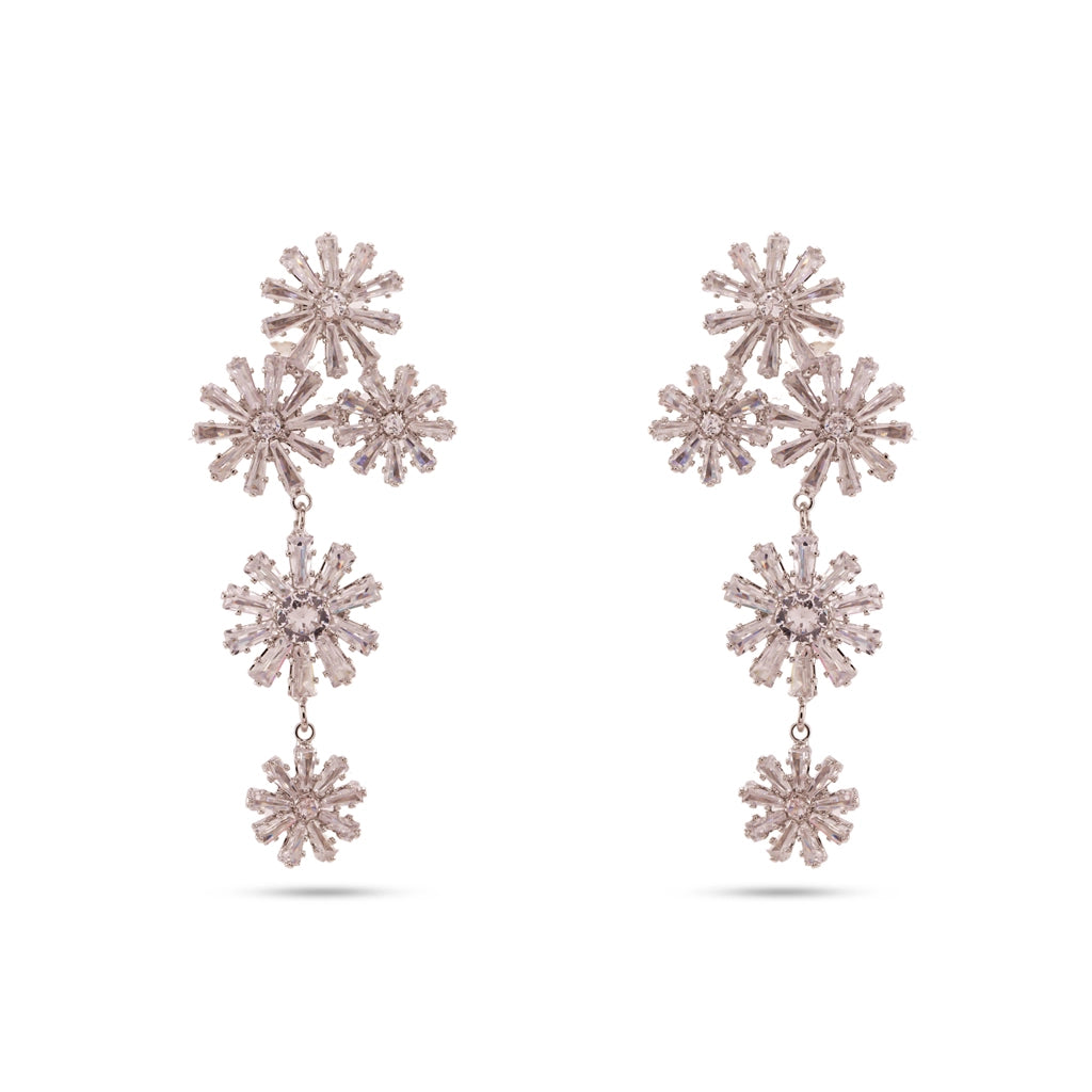 Aurora Bloom Crystal Drop Earrings