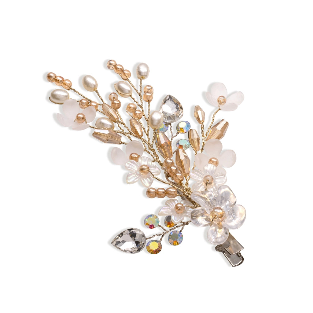 Diamond Bloom Crystal Hair Comb