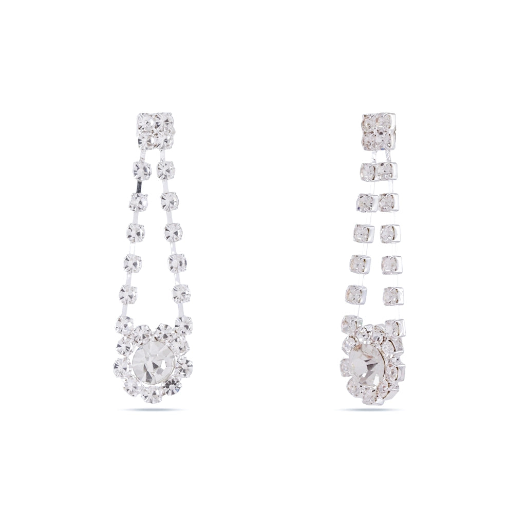 Celestine Crystal Lace Necklace Set